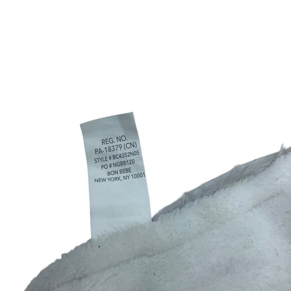 Baby by Bon Bébé Plush Gray Mouse Lovey Security Blanket Gray 14” Soft Swirls - Picture 6 of 7